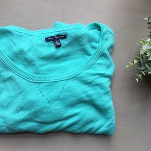 Teal American Eagle sweater
